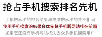 手機(jī)網(wǎng)站有利于移動(dòng)搜索排名